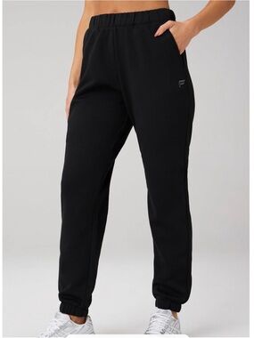 Fabletics Cozy Fleece Go-To Sweatpants  Black Jogger NWT Size Small